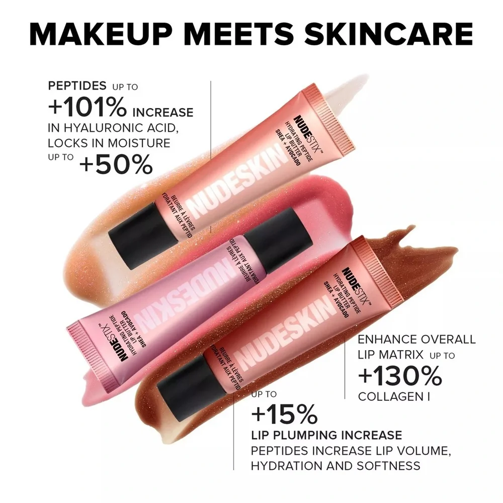 NUDESTIX NUDEGLOW Lip Set - Hydrating Peptide Lip Butter